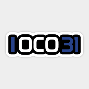 OCO 31 Design - White Text Sticker